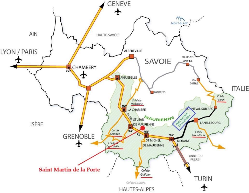 Saint-Martin-de-la-Porte Gite Le Bec D'Aigle 2 Pers מראה חיצוני תמונה